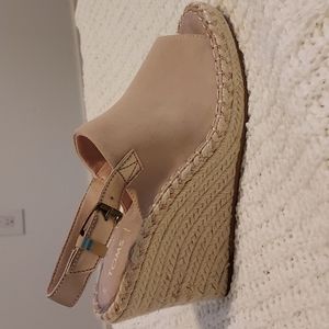 NWOT Women's Suede Espadrille Wedge